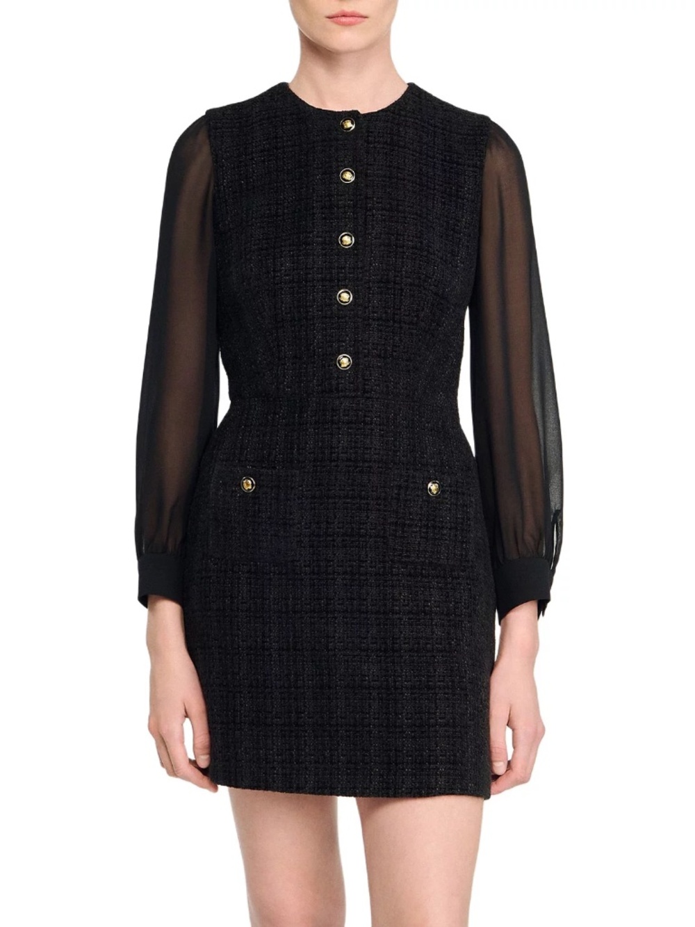 Rafaella Contrast Long Sleeve Dress